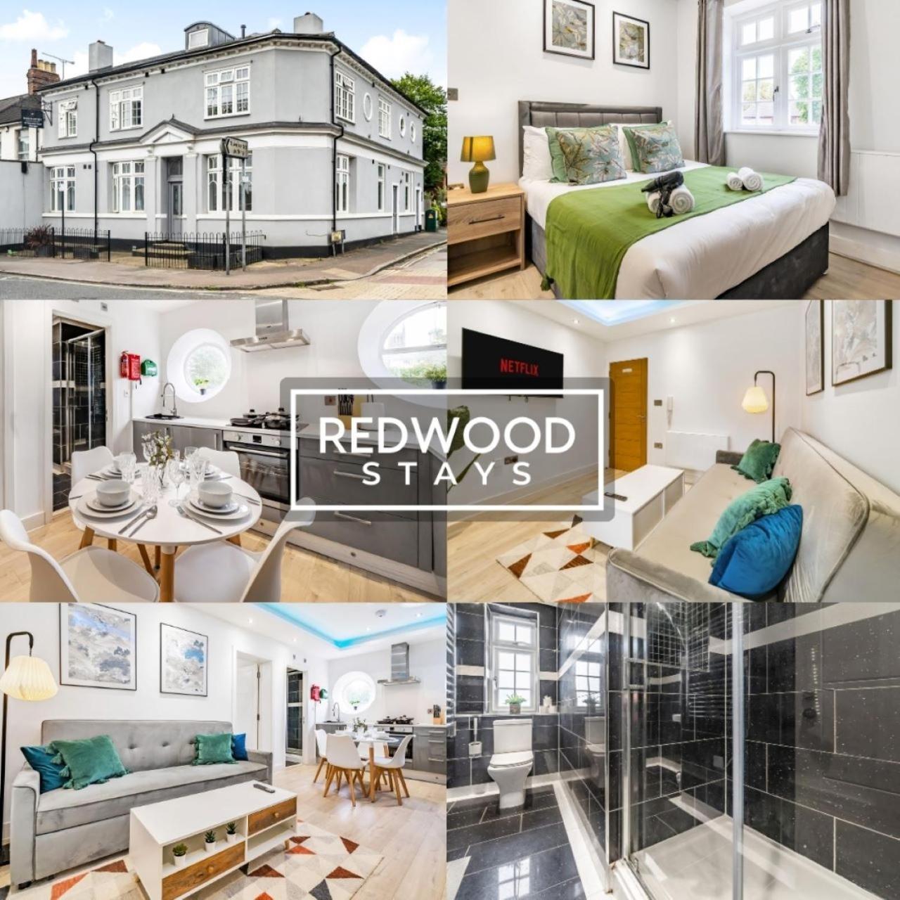 Brand New, 1 Bed 1 Bath, Modern Town Center Apartment, Netflix By Redwood Stays 올더숏 외부 사진